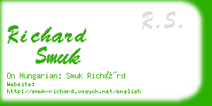 richard smuk business card